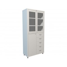 Медицинский шкаф двухстворчатый HILFE МД 2 1780 R-5